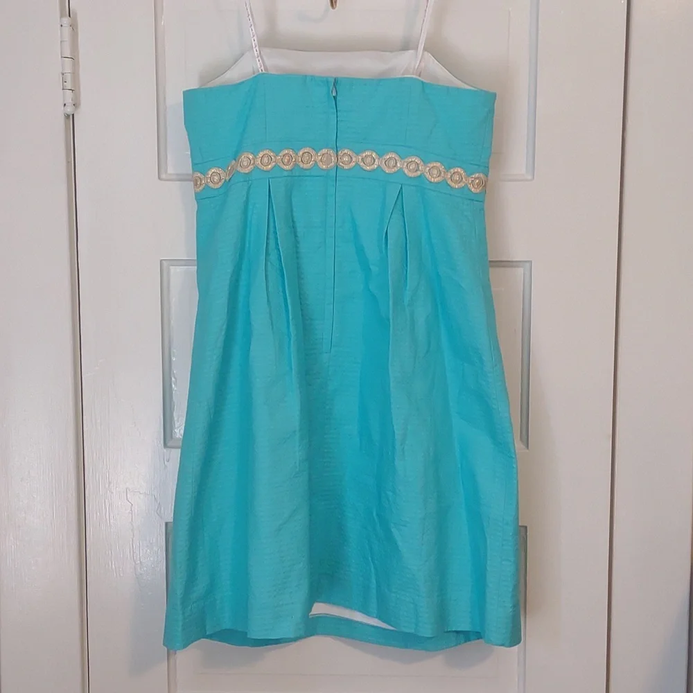Lilly Pulitzer Betsey Strapless Dress Sz. 8 - Picture 3 of 8